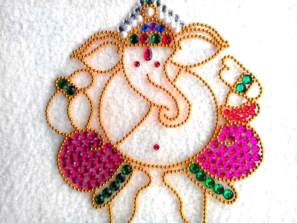 ganpati bappa rangoli designs