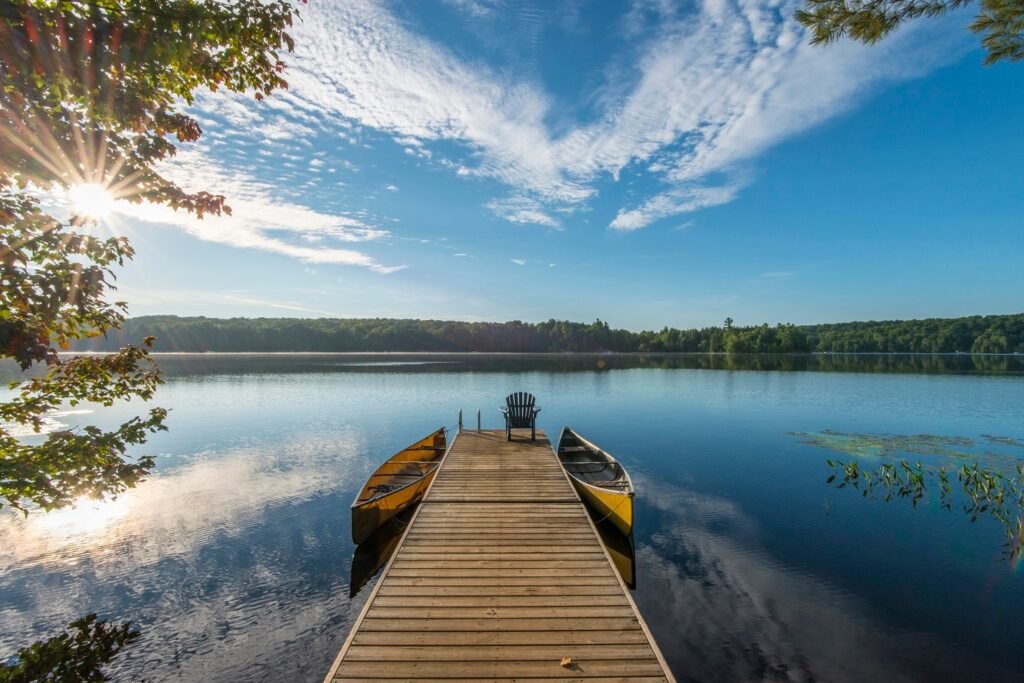 Wooden-Pier-on-Lake